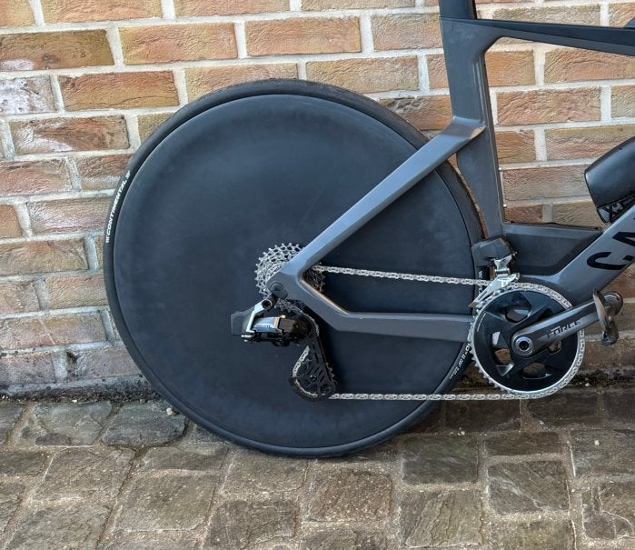 Roue lenticulaire en carbone D-Force, Racefiets, Comme neuf, Enlèvement, Carbone