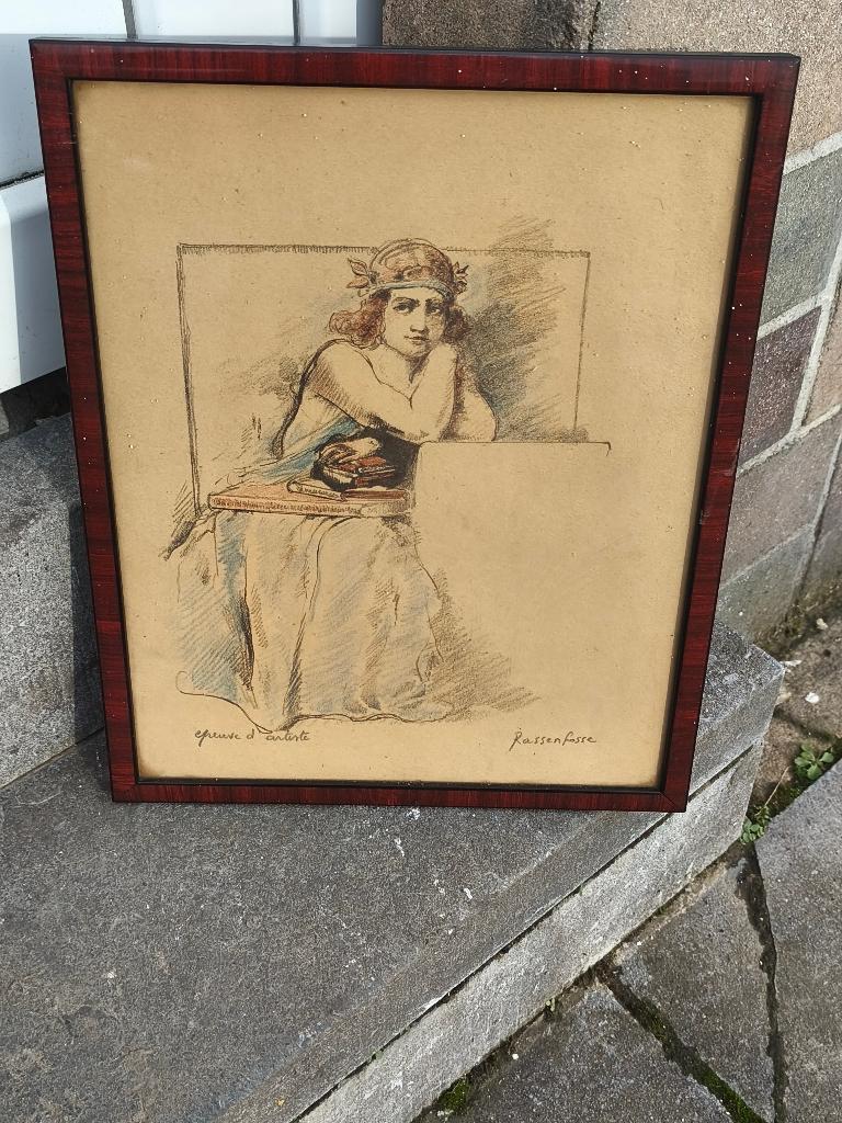 Lithographie épreuve d artiste signe Armand rassenfosse, Enlèvement ou Envoi