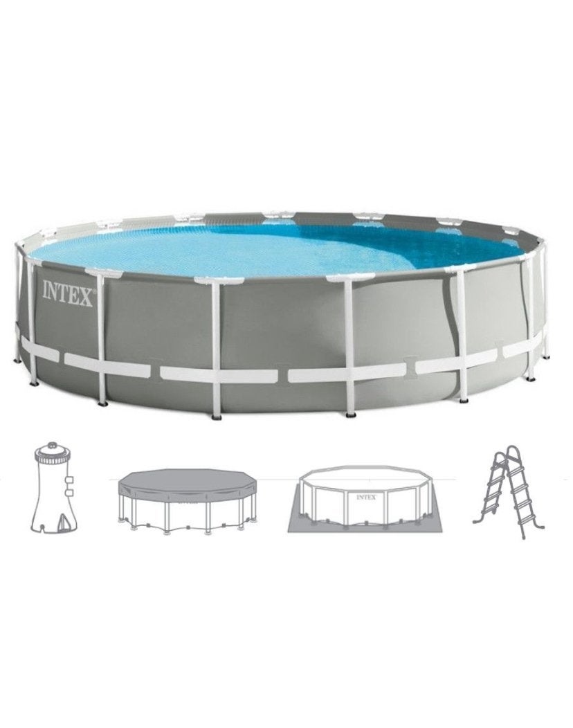 Intex Prism Frame zwembadset 457x122cm+ filterpomp NIEUW, Rond, Ophalen, 120 cm of meer, 300 cm of meer