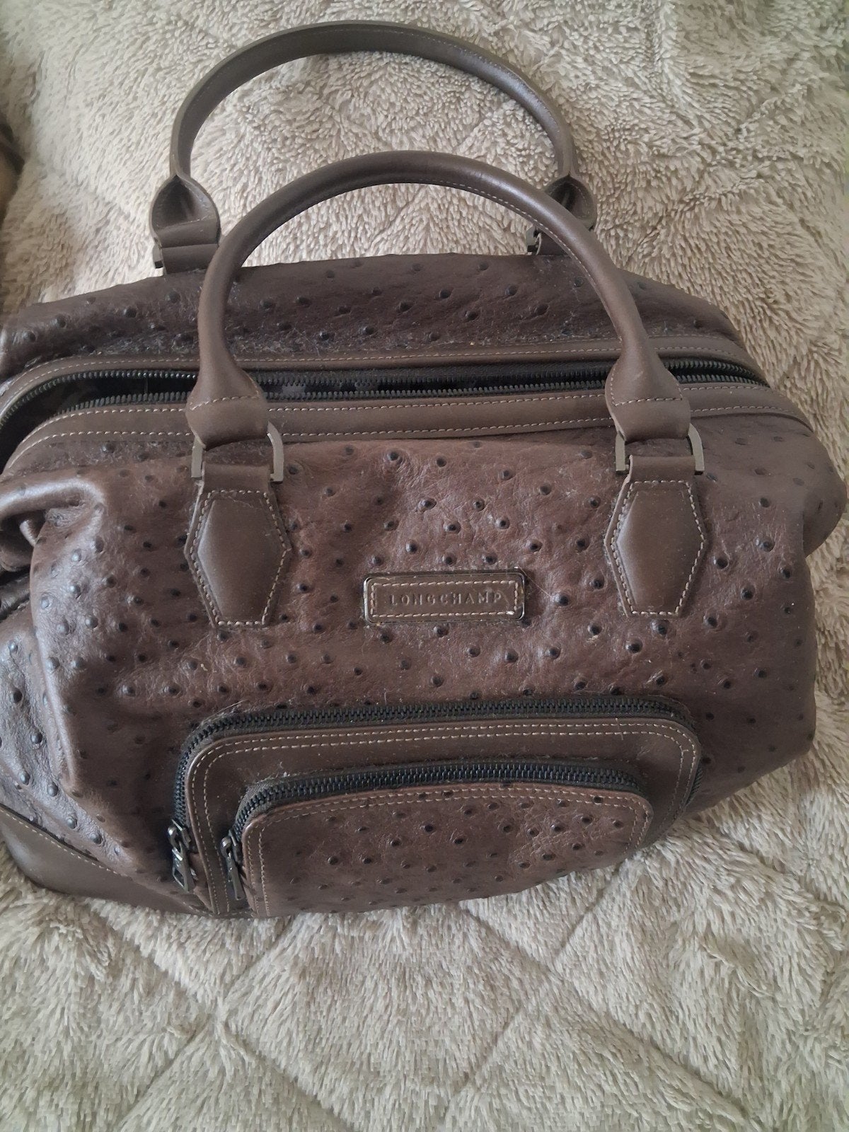 longchamp bag, Handtassen en Accessoires, 40 tot 60 cm, 20 tot 30 cm, Bruin, Ophalen of Verzenden
