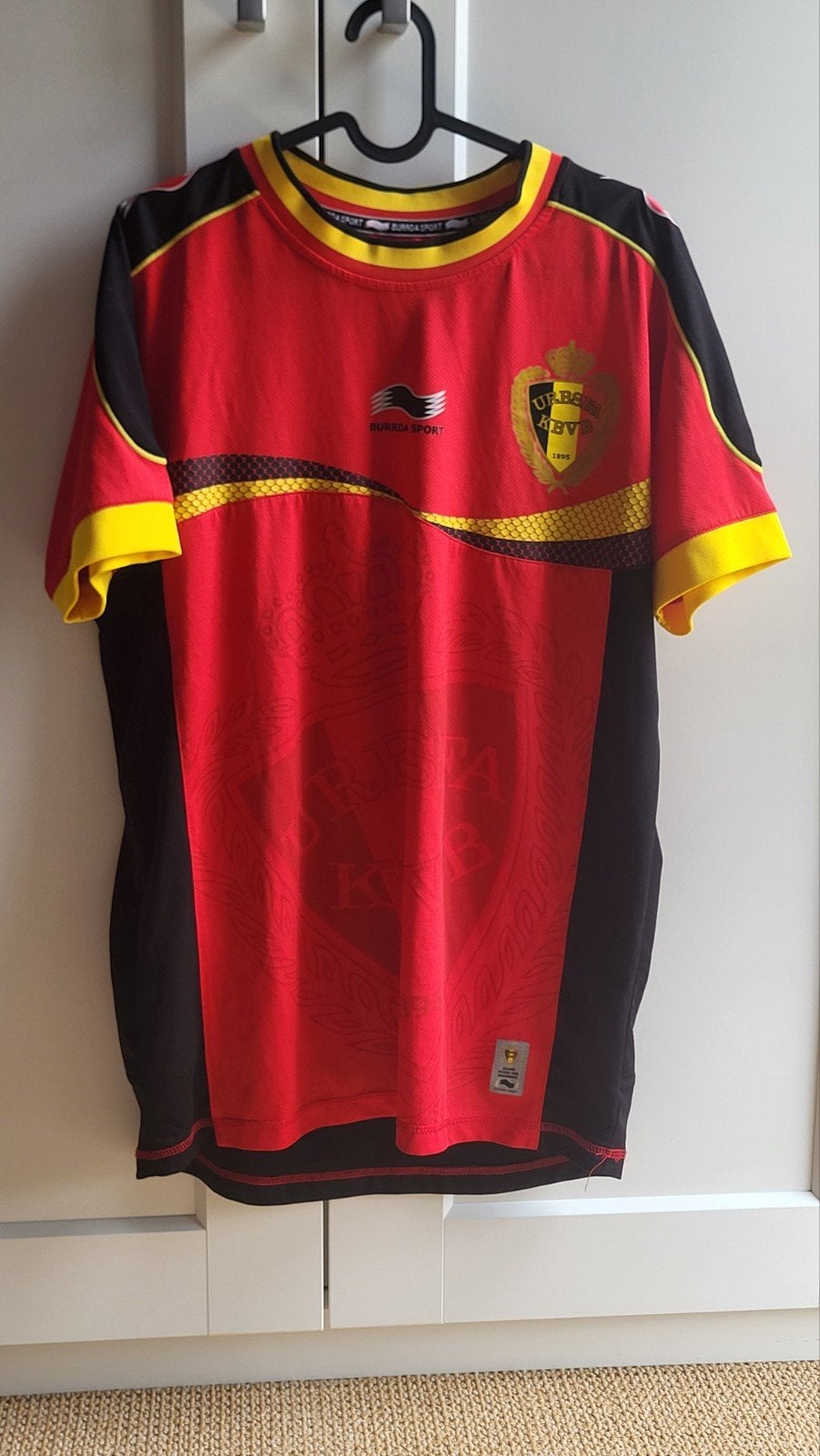 België truitje thuis 2012 maat XL, Sport en Fitness, Voetbal, Maat XL, Verzenden, Zo goed als nieuw, Shirt