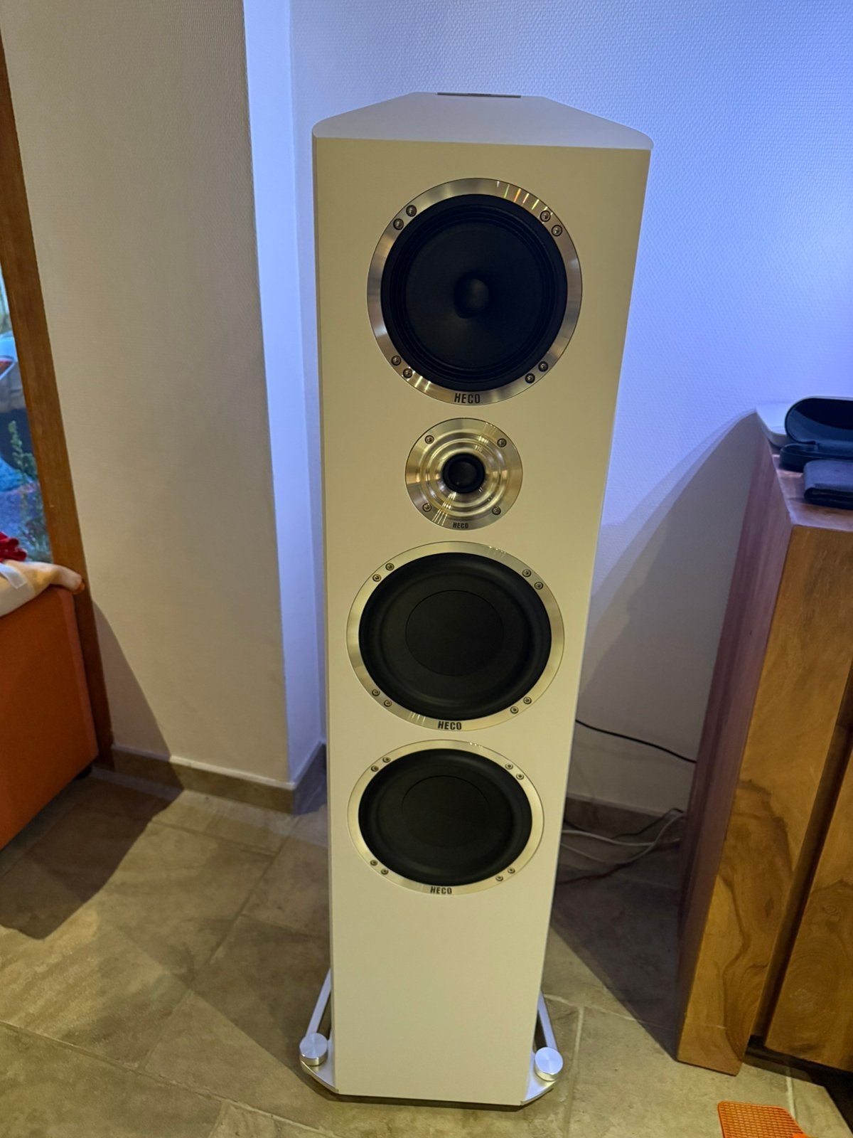 HiEnd Set. Heco Celan Revolution 9 + Advance interge ampli, Afstandsbediening, Ophalen, Zo goed als nieuw