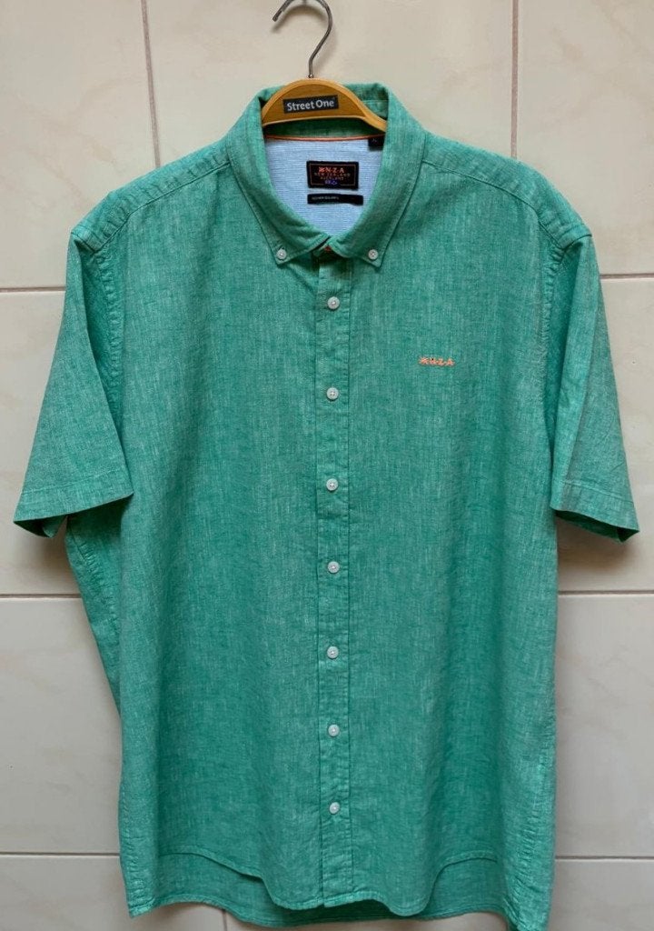 NZA - Chemise - Vert - XL, Tour de cou 43/44 (XL), Autres couleurs, Comme neuf, Enlèvement
