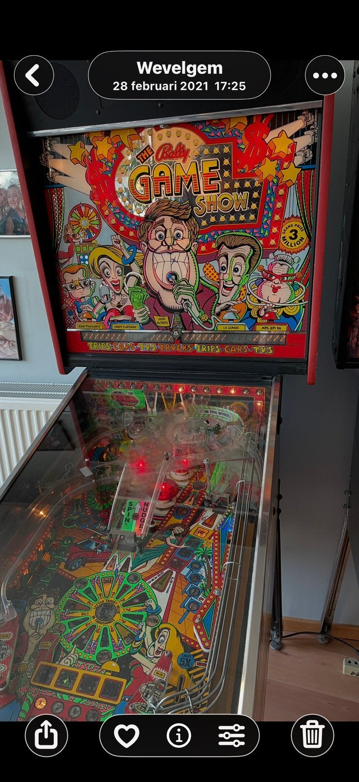 Pinball Bally, le jeu télévisé, Collections, Enlèvement, Flipper (jeu), Bally