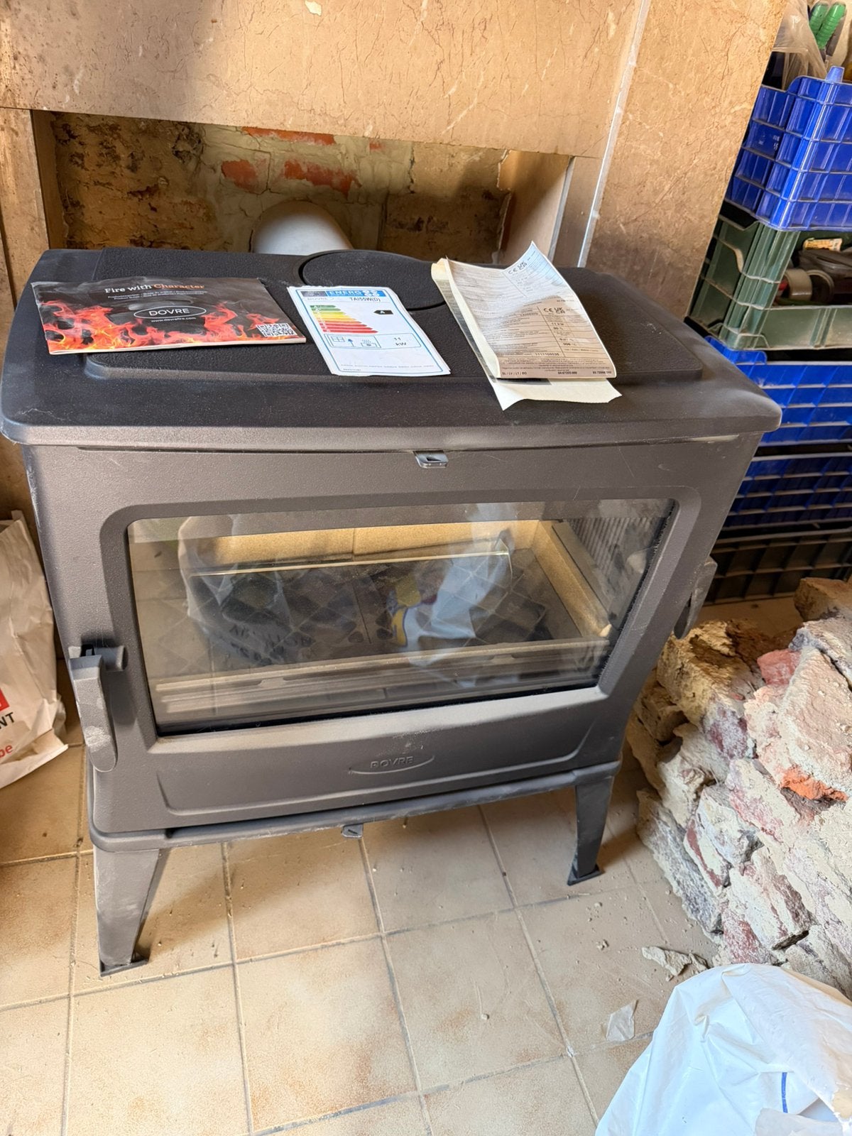 Poêle à bois Dovre TAI 55 WD 11 kW placé mais JAMAIS allumé, Maison & Meubles, Neuf, Enlèvement, Bois, Autoportant