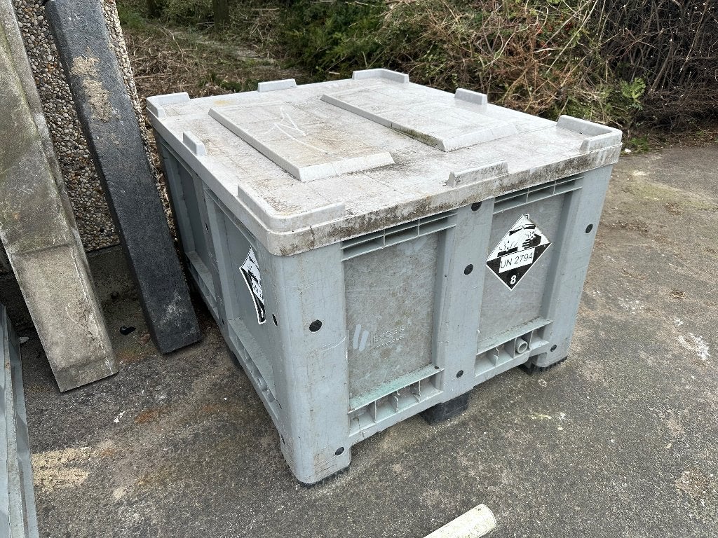 Grijze palletbox met deksel  1,20 x1m, Ophalen, 100 cm of meer, 60 cm of meer, Bak of Kist