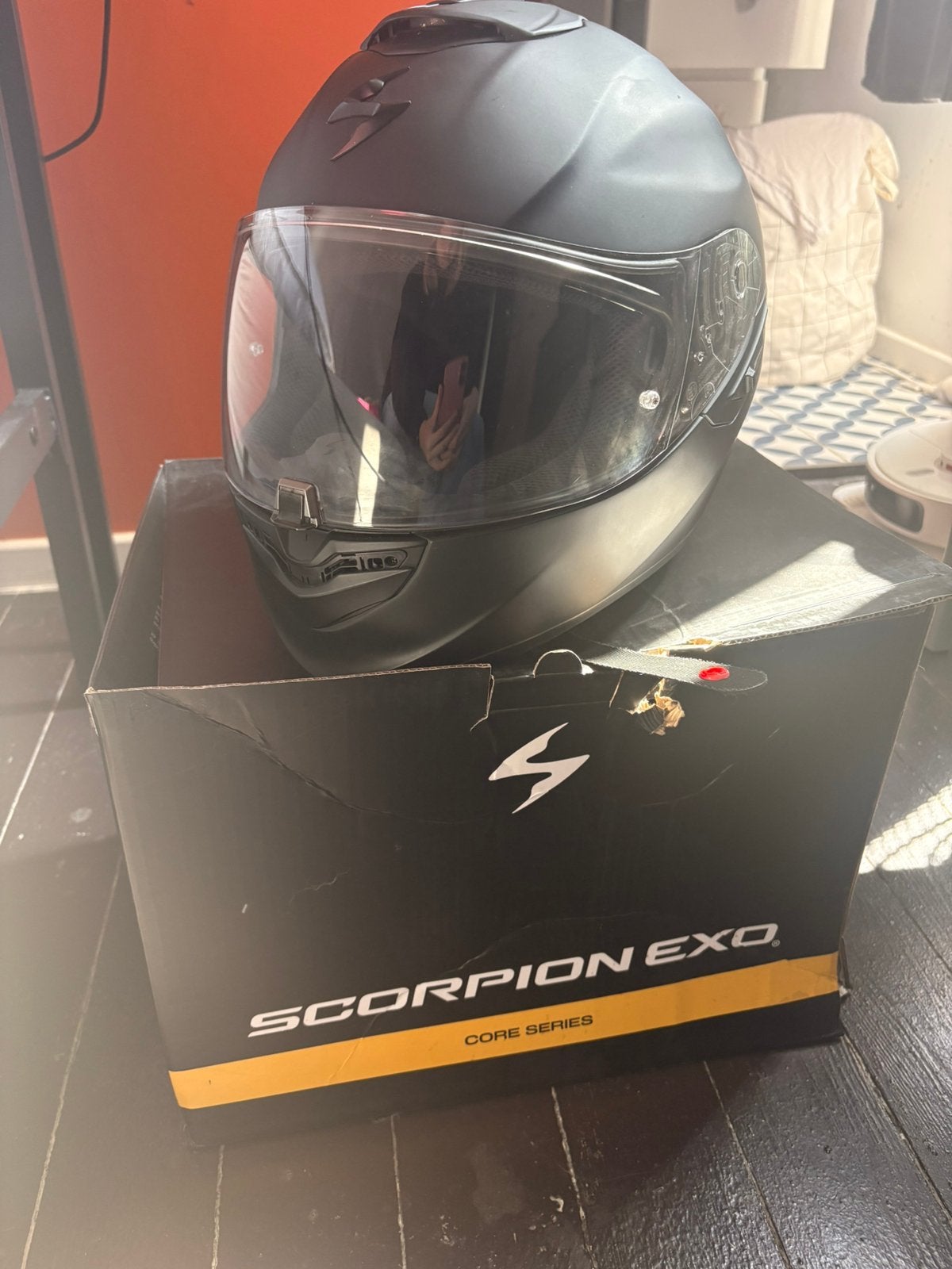 Casque Moto Scorpion EXO-1400 EVO II AIR – Noir Mat, Ophalen, Gebruikt