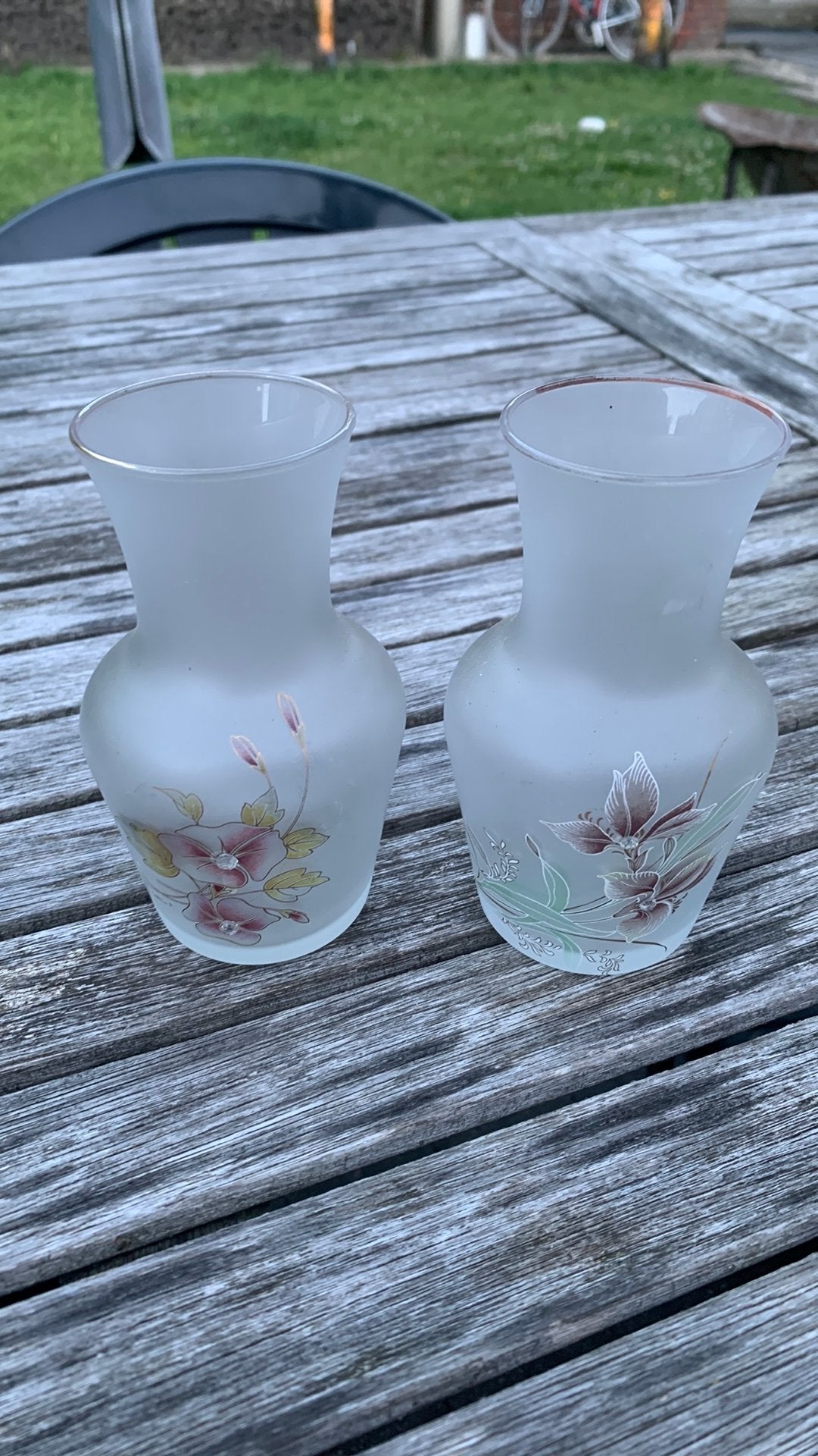 2 oude vaasjes, Huis en Inrichting, Woonaccessoires | Vazen, Ophalen, Gebruikt