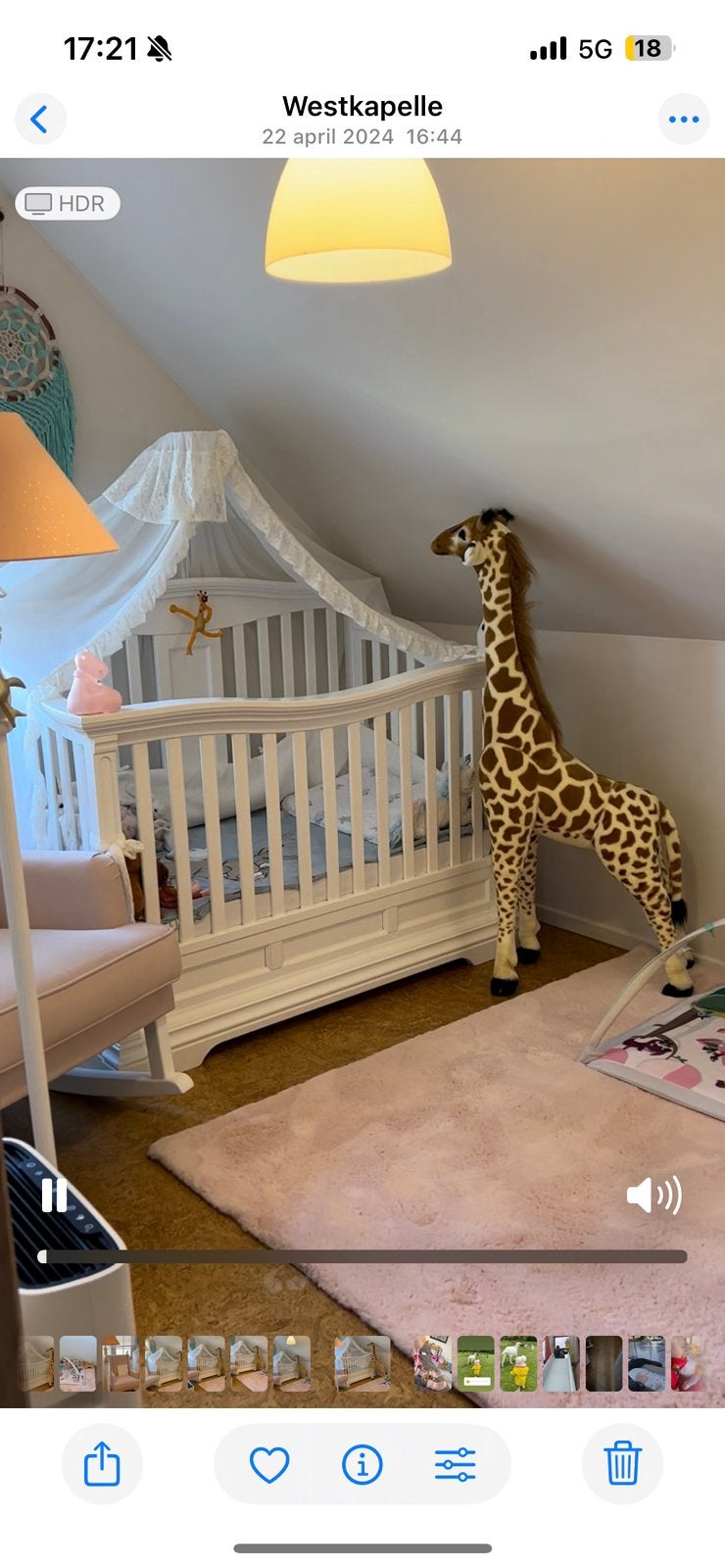 Meegroei babybed tot 5j, luxury baby, Kinderen en Baby's, Kinderkamer | Complete kinderkamers, Ophalen, Zo goed als nieuw