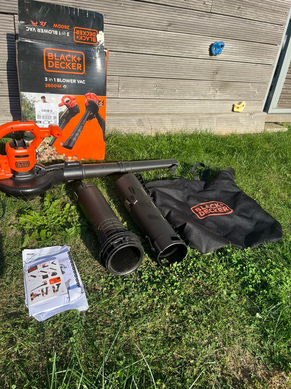 Black + decker 3 in 1 bladblazer, Jardin & Terrasse, Électrique, Enlèvement ou Envoi, Porté à la main, Comme neuf
