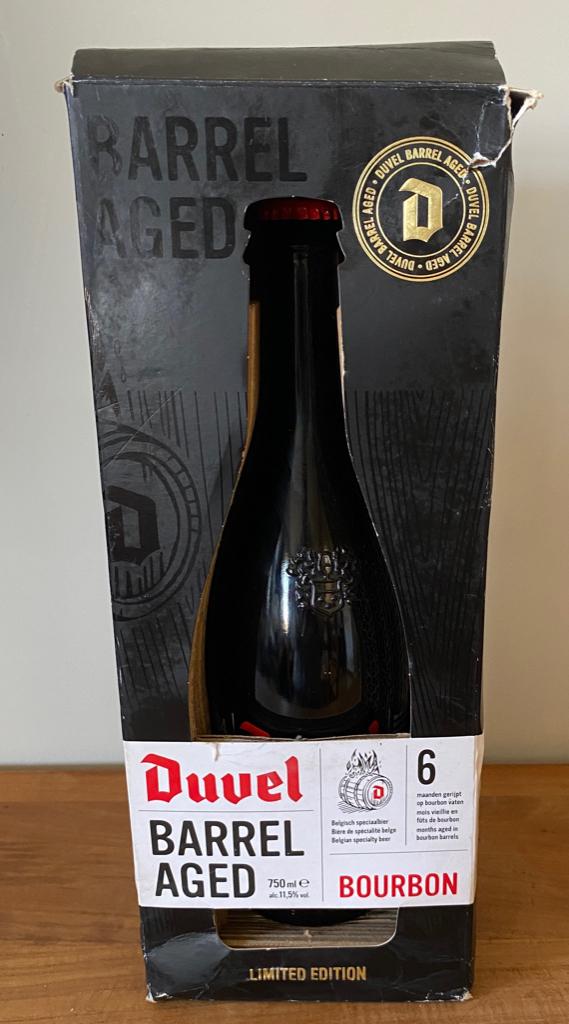 Bouteille de collection de Duvel Barrel Aged Bourbon 6mois, Collections, Marques de bière, Comme neuf, Bouteille(s), Duvel, Enlèvement