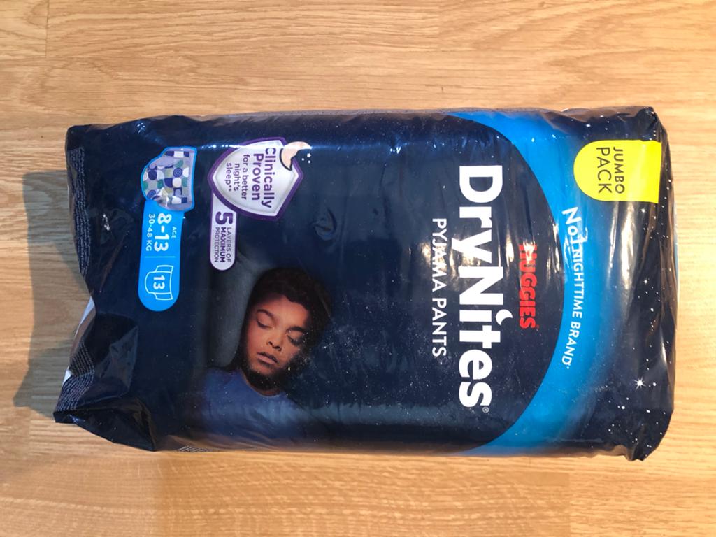 Huggies DryNites pyjama pants/jongens. 8-13 jaar.30-48 kg., Diversen, Ophalen of Verzenden