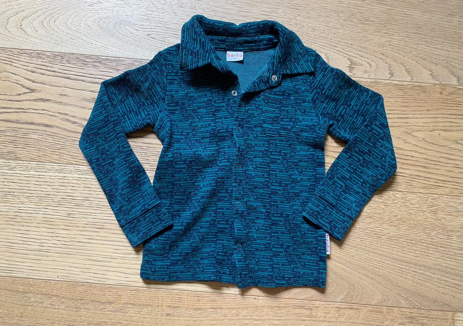 Winterhemd in warme rekstof van Baba - maat 116, Kinderen en Baby's, Ophalen of Verzenden, Gebruikt, Jongen of Meisje, Shirt of Longsleeve