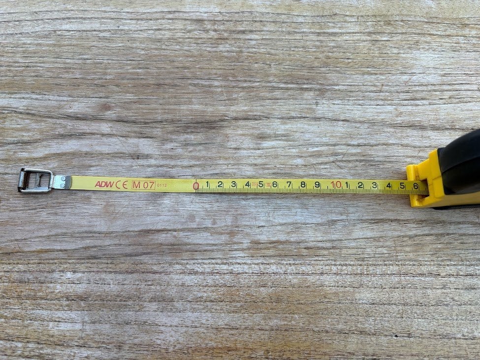 Rolmeter 30m, Doe-het-zelf en Bouw, Ophalen of Verzenden, Gebruikt, Afstand