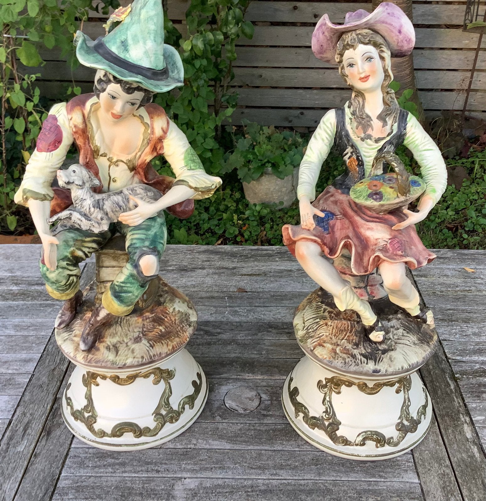 Belle grande paire de sculptures de style ancien., Enlèvement, Comme neuf