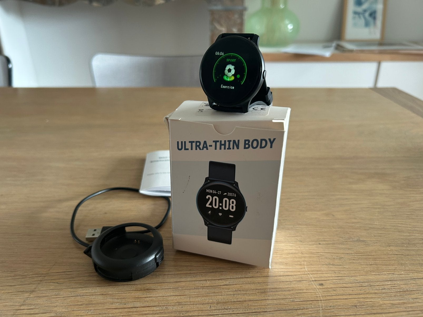 Montre connectee sport, Enlèvement ou Envoi, Étanche, Neuf, Noir