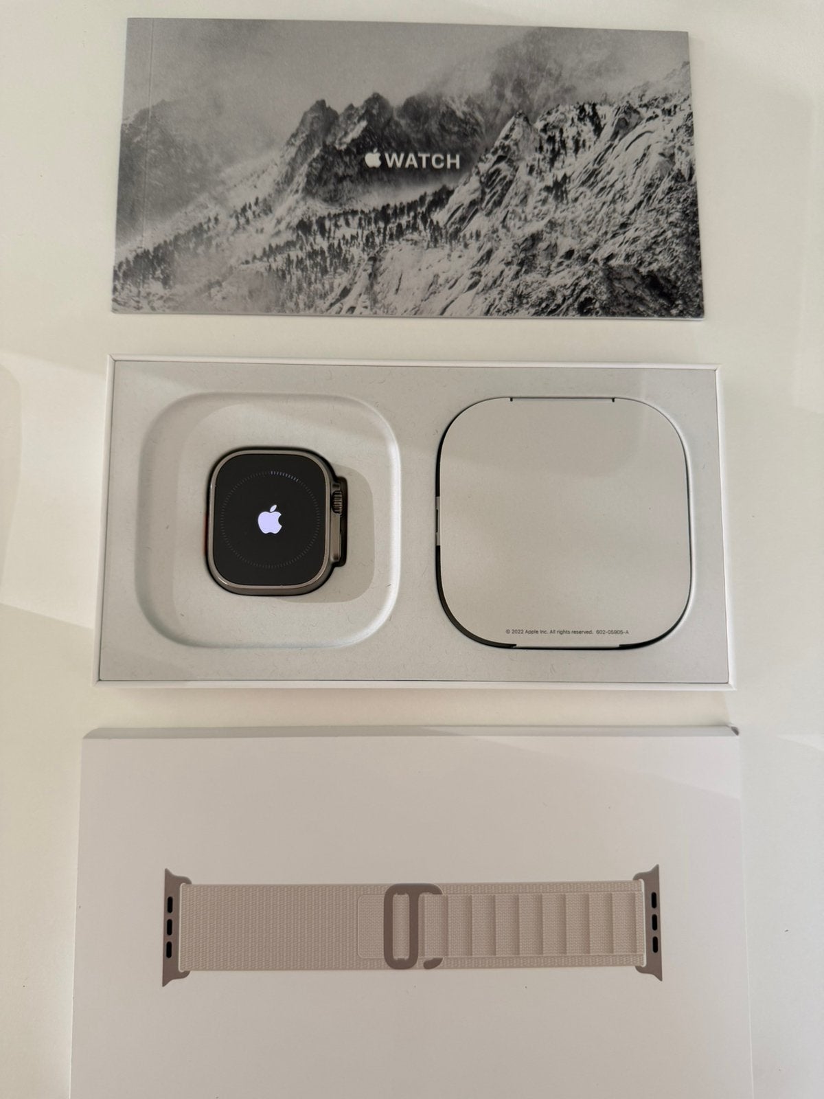 Apple Watch Ultra 1, Étanche, Gris, IOS, Enlèvement
