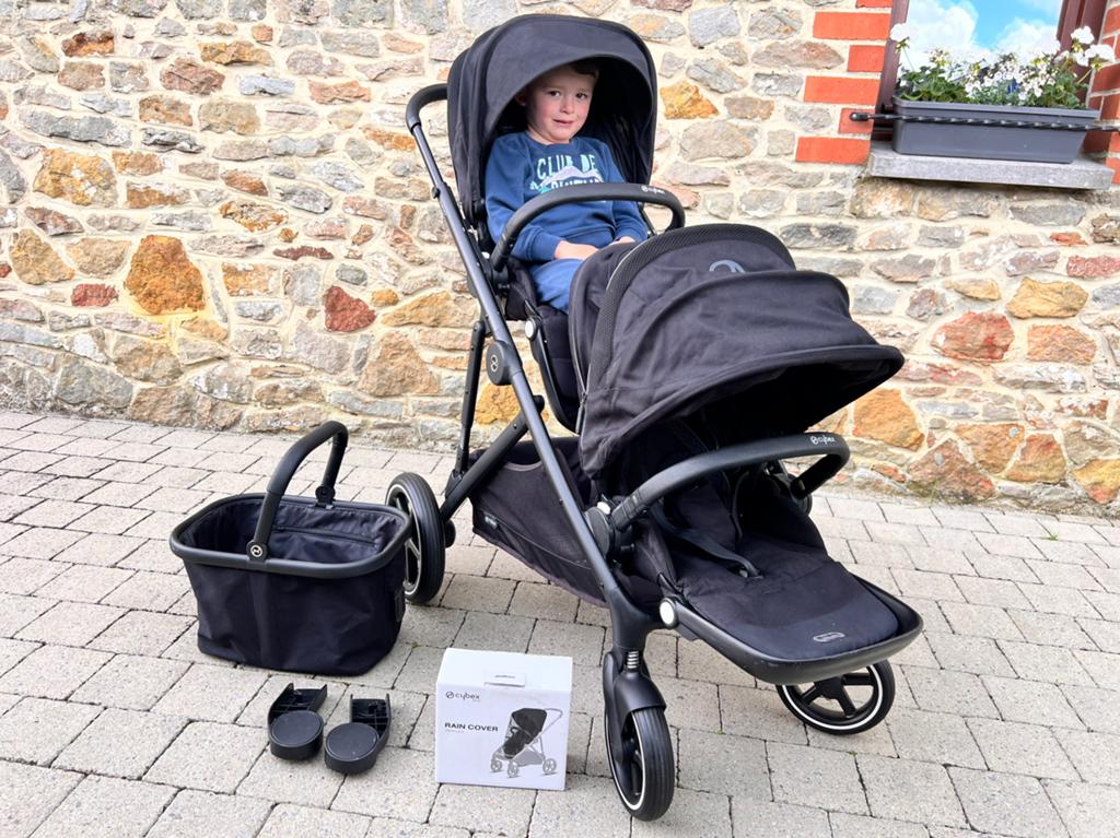 Poussette Cybex Gazelle S - deux assises + accessoires, Enfants & Bébés, Enlèvement, Comme neuf, Poussette