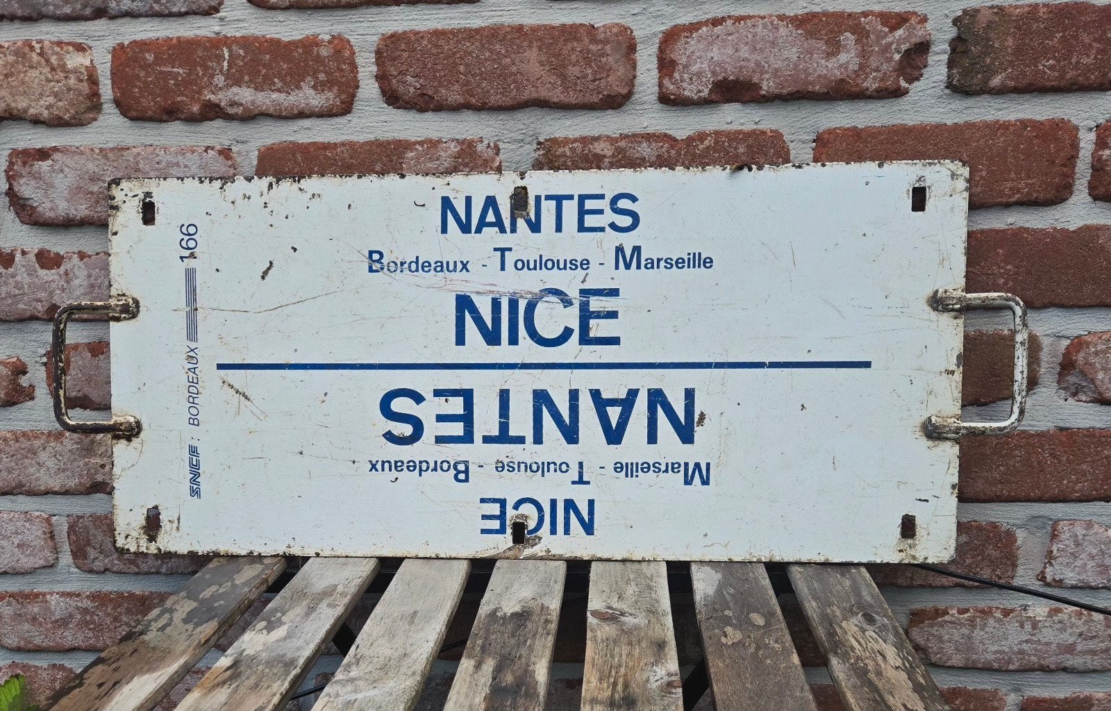 Plaque chemin de fer, Ophalen of Verzenden, Gebruikt, Trein, Overige typen