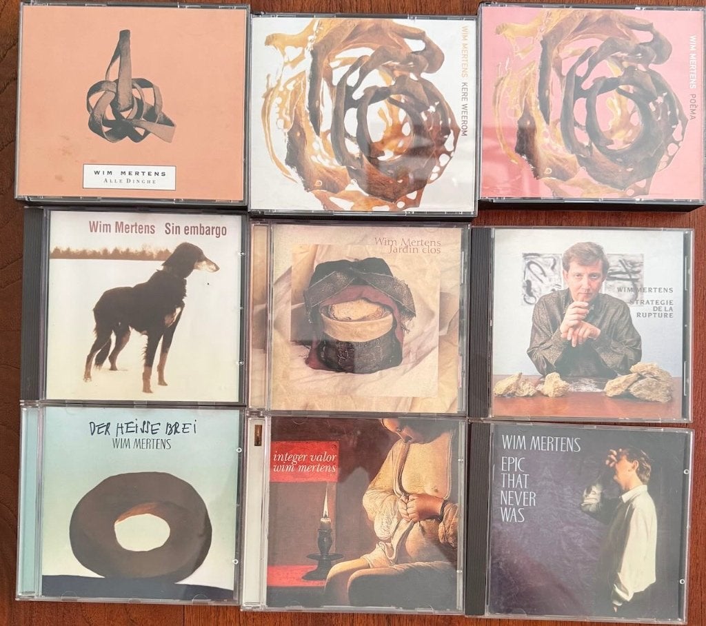 24 cd's Wim Mertens, Cd's en Dvd's, Ophalen, Zo goed als nieuw, Overige typen