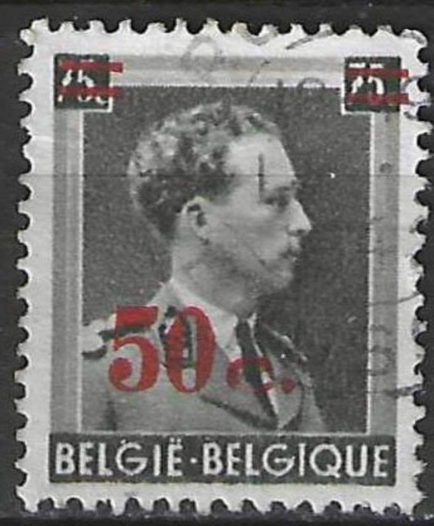 Belgique 1941/1942 - Yvert/OBP 571 - Léopold III (ST), Envoi, Affranchi, Oblitéré, Maison royale