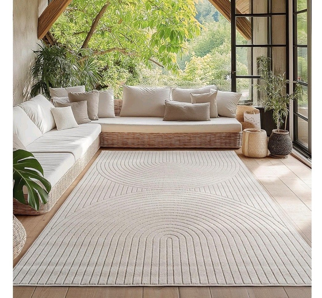 TAPIS CREME 280X370 cm, Maison & Meubles, Ameublement | Tapis & Moquettes, Neuf, 200 cm ou plus, Enlèvement, Bohème design / scandinave