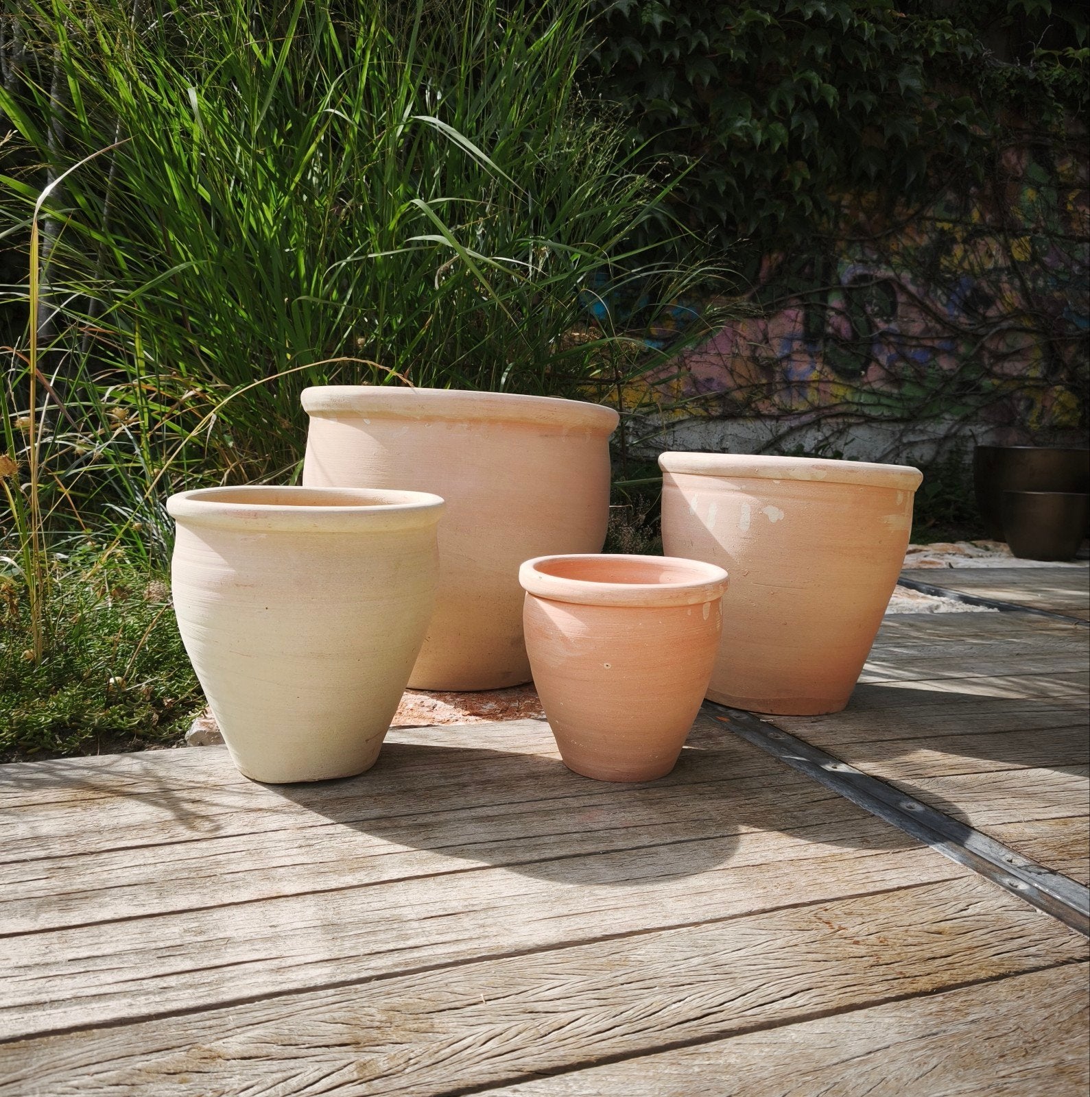 Splinternieuwe Terracotta bloempottenset – 4-delig, Ophalen, Rond, Nieuw, Terracotta