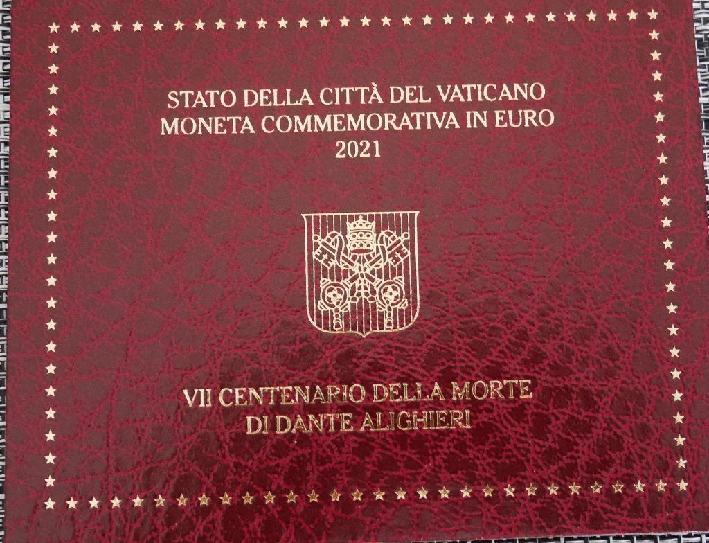 2 euros Dante Alighieri - Vatican 2021, Timbres & Monnaies, Enlèvement ou Envoi, Vatican, 2 euros