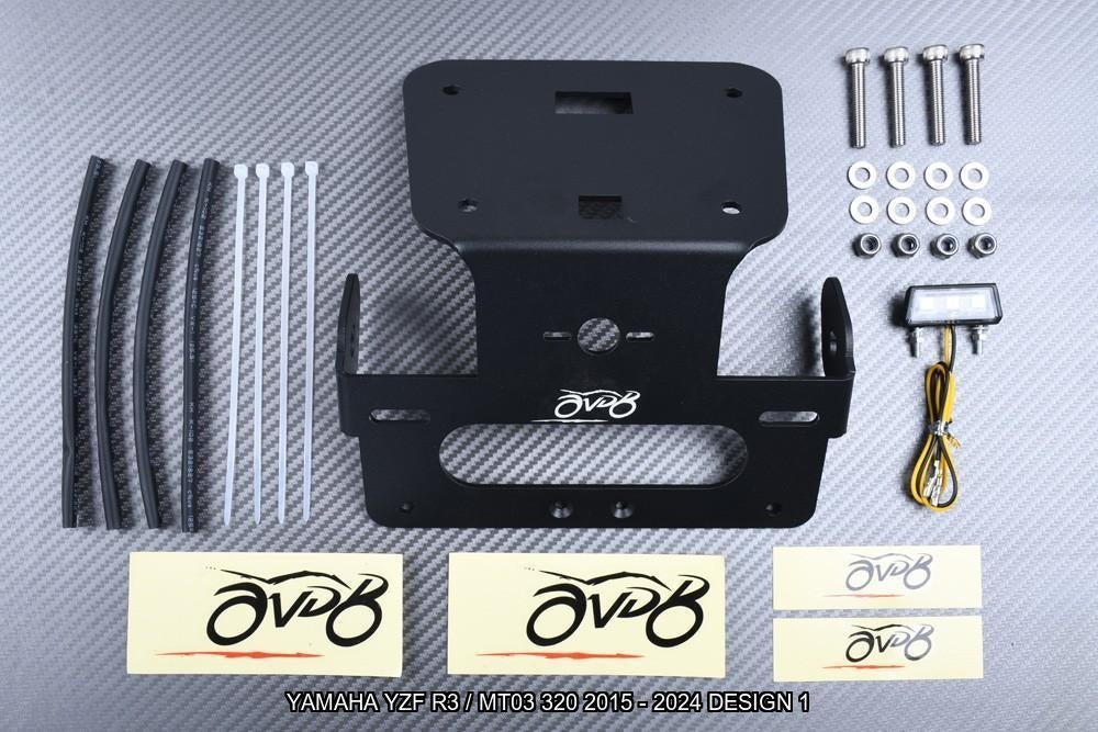 Korte Kentekenplaathouder YAMAHA YZF R3 MT03 320 2015 - 2024, Motoren, Accessoires | Overige, Nieuw, Ophalen of Verzenden
