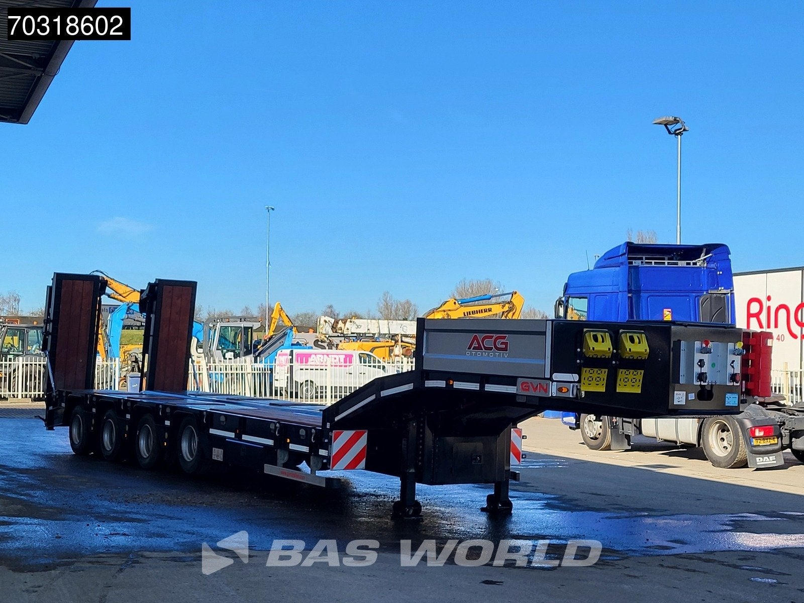 GVN LOWBED 4 essieux NEW! Lifting Axle + 2xSteering Axle Hyd, Autos, Achat, Entreprise, Autres carburants, Remorques et Semi-remorques