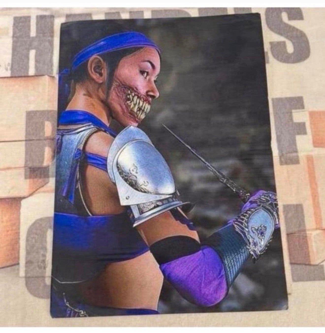 Affiche du jeu Moral Kombat Mileena Art game 43 x 30 cm, Enlèvement ou Envoi, Neuf