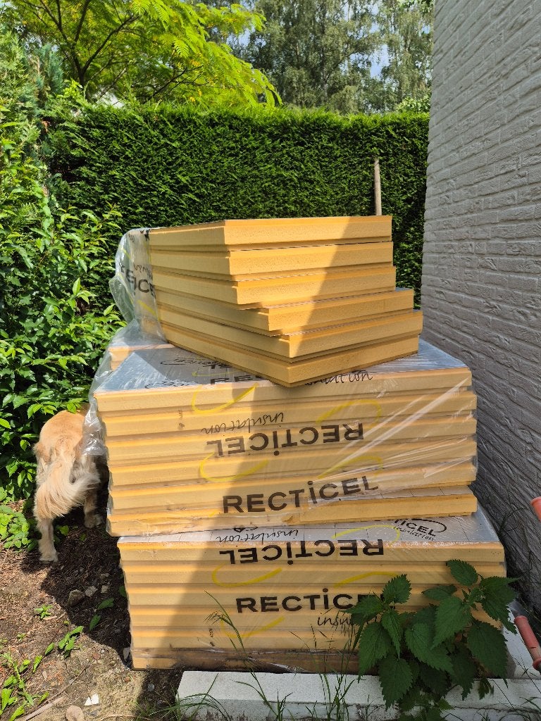 Recticel isolatieplaat 8 cm, 8 à 12 cm, Enlèvement, Mousse rigide (PIR), Isolation des murs