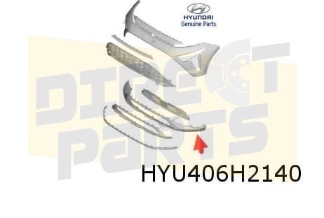 Hyundai Bayon 6/21- voorbumper onder zwart (te spuiten) Orig, Neuf, -, Hyundai, -
