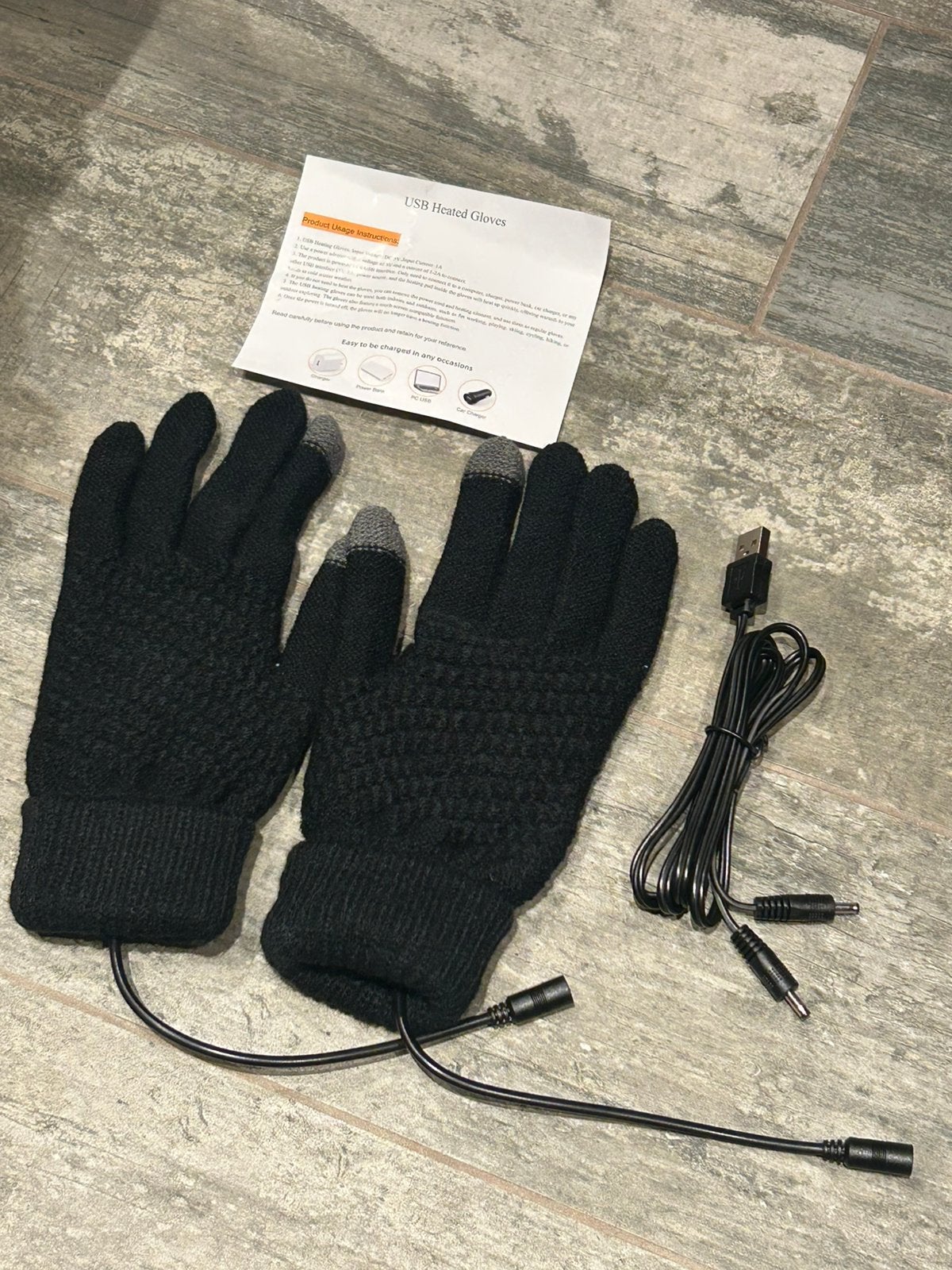 USB verwarmde handschoenen, Kleding | Dames, Mutsen, Sjaals en Handschoenen, Ophalen of Verzenden, Nieuw, Maat 38/40 (M), Handschoenen