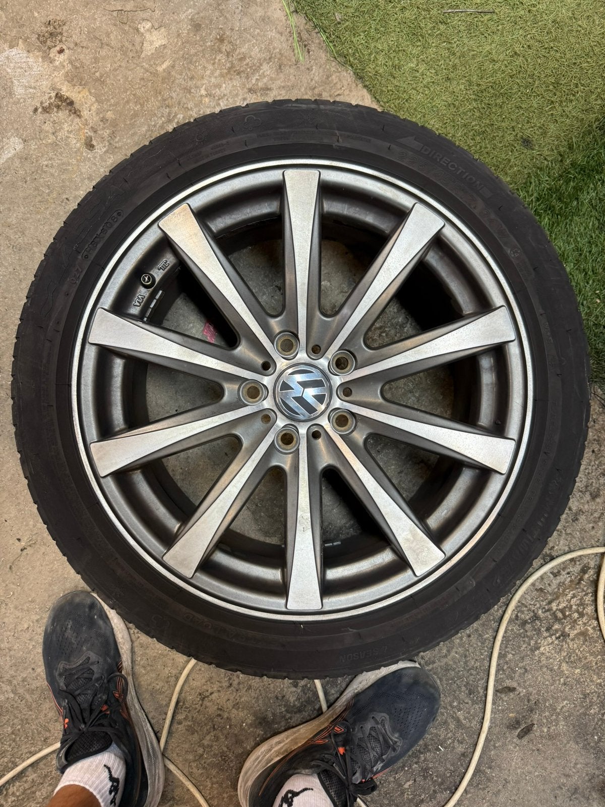 Jantes 17” Volkswagen + pneus, Enlèvement, Pneu(s)