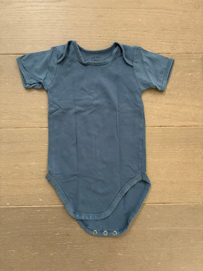 Blauwe Body van HEMA (Maat 86-92), Nacht- of Onderkleding, Gebruikt, Jongetje of Meisje, Ophalen of Verzenden
