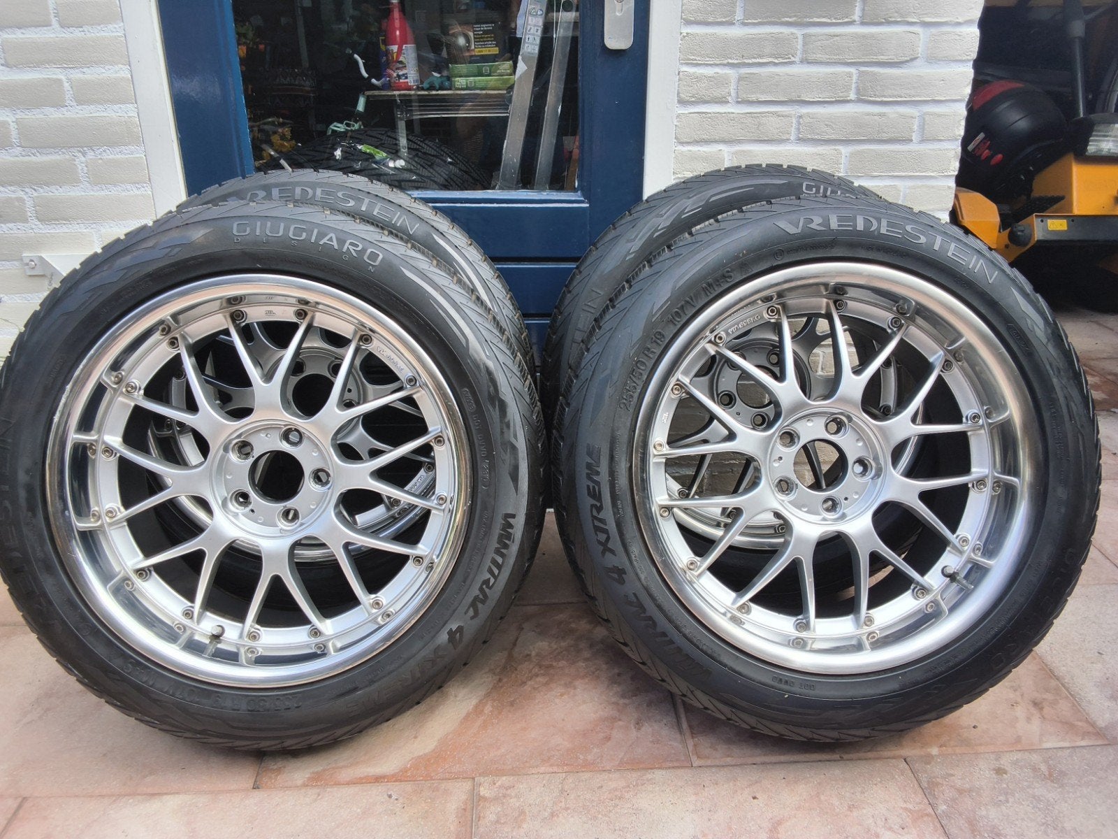 velgen 19x9,5jj naafgat 72.5 steek 114.3 met banden ruim 6mm, Auto-onderdelen, Gebruikt, 255 mm, Banden en Velgen, All Season