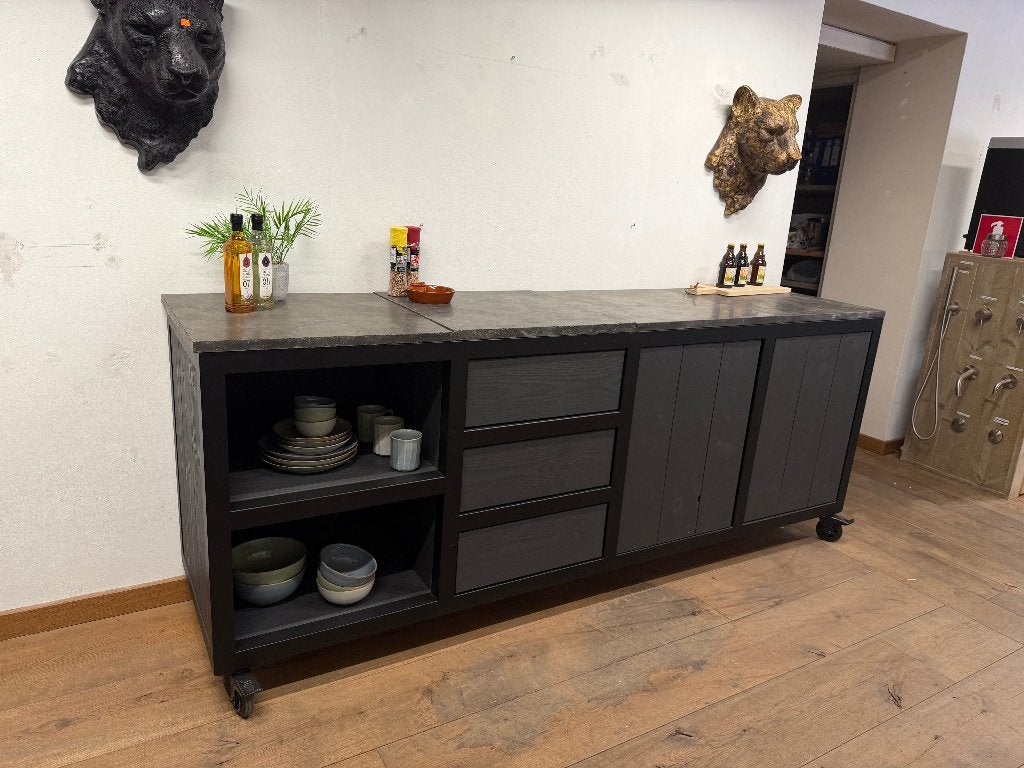 Solden: Prachtige buitenkeuken van Douglas met stalen frame, Ophalen of Verzenden, Nieuw