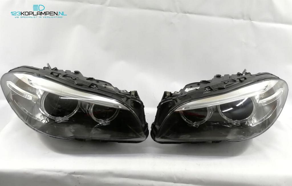 BMW 5 Serie LCi F10 F11 Xenon LED koplamp koplampen, Auto-onderdelen, Verlichting, BMW, Gebruikt, Herkomst onderdeel bekend, Verzenden