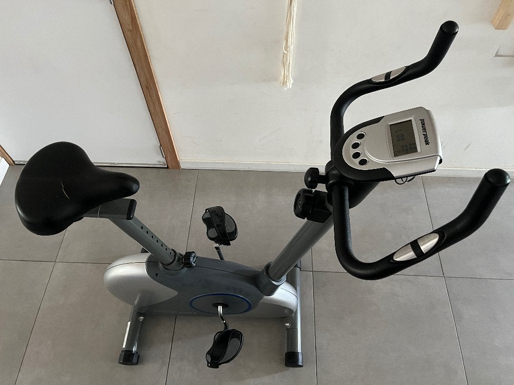 Hometrainer Powerpeak Slimline, Sports & Fitness, Jambes, Enlèvement, Utilisé, Vélo d'appartement