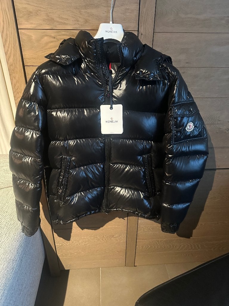 Moncler maya maat 4, Ophalen, Maat 52/54 (L), Moncler, Zwart