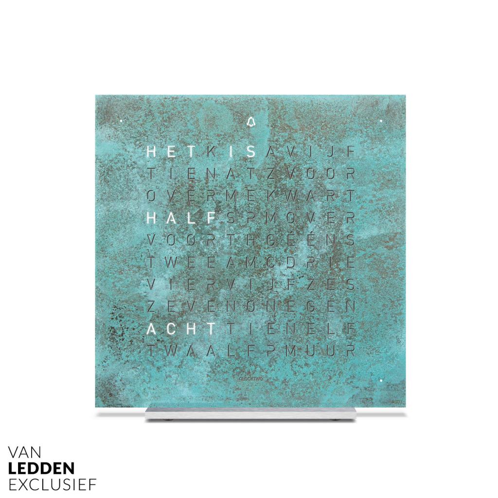 Qlocktwo Earth 13.5 Creator’s Edition Vintage Copper Klok, Huis en Inrichting, Woonaccessoires | Klokken, Nieuw, Wekker of Tafelklok