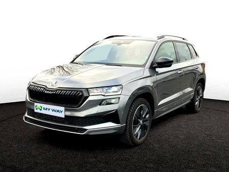 Skoda Karoq 1.5 TSI 150pk DSG Sportline el.trekhaak/verw. ze, Auto's, Automaat, 140 g/km, Parkeersensor, Karoq
