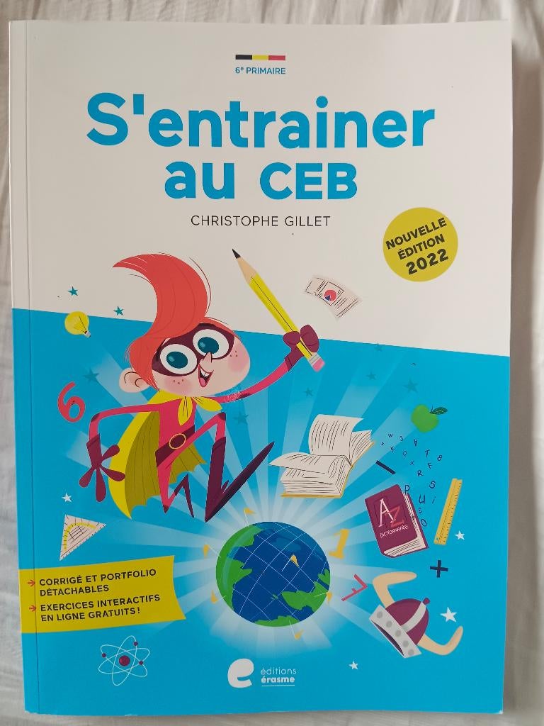 Manuel 's'entrianer au CEB' 2022, Livres, Erasme, Enlèvement ou Envoi, Éducation à partir de 10 ans, Utilisé