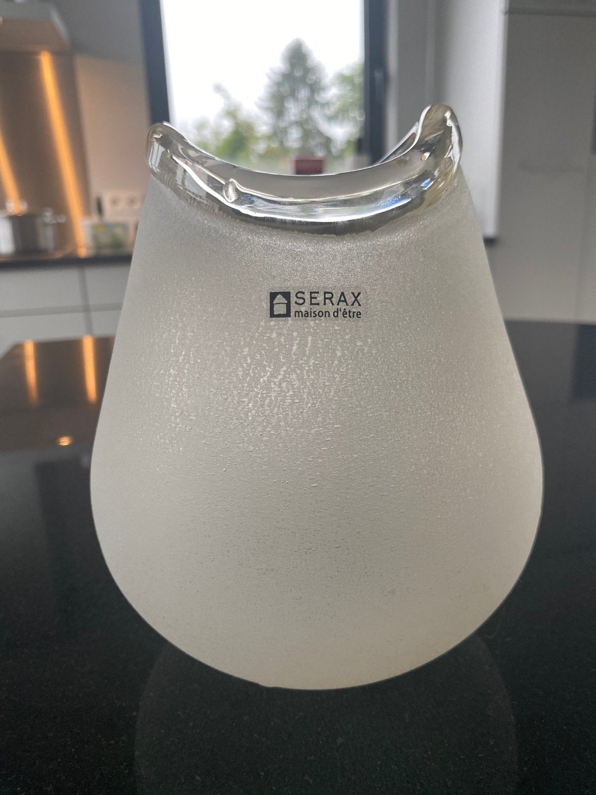 Serax vaas, Ophalen, Gebruikt, Wit, Glas