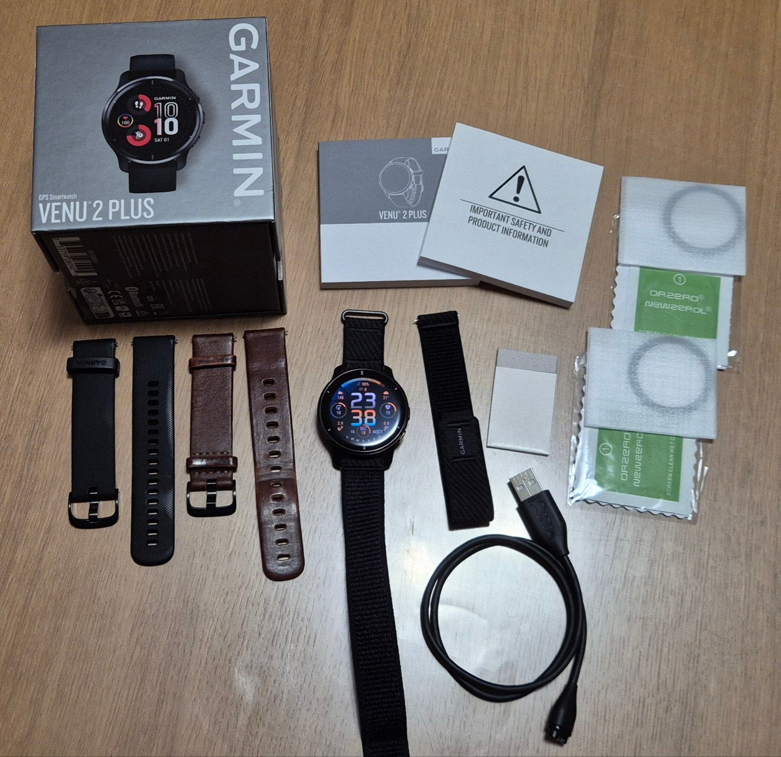 Garmin Venu 2 PLUS, Conditie, Zwart, Garmin, Ophalen of Verzenden
