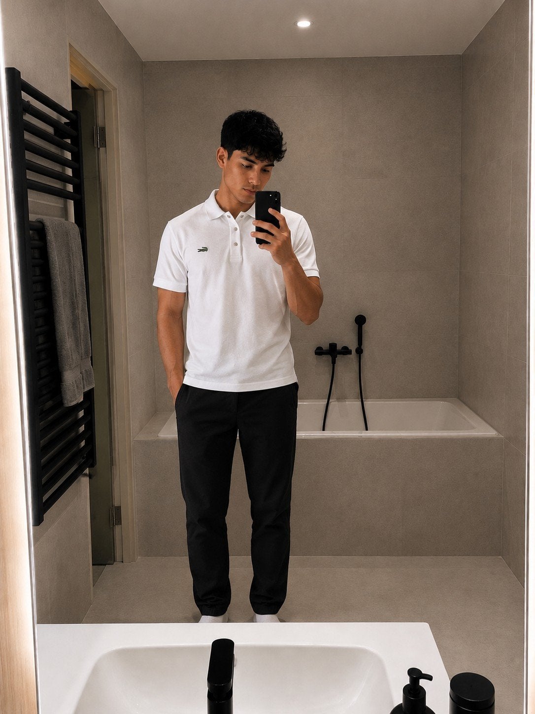 Lacoste Polo – wit - groen logo – Maat XL, Kleding | Heren, Polo's, Maat 56/58 (XL), Ophalen of Verzenden, Gedragen, Wit