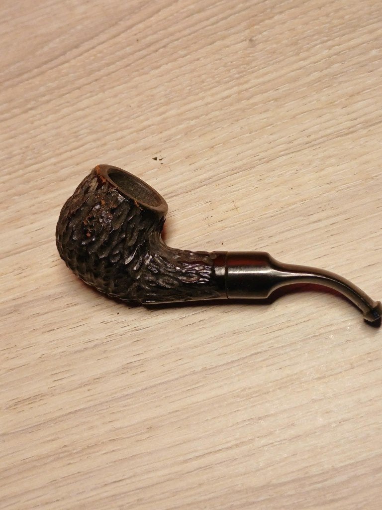 Pipe ancienne vintage en bruyère rustiquée - Modèle "Sport, Collections, Envoi, Utilisé, Autres types
