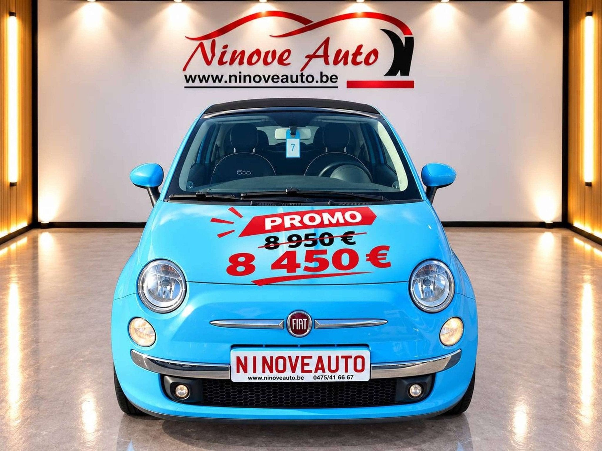 Fiat 500C 500 1.2i Lounge*CABRIO 1STE EIGENAAR AIRCO 69000KM, Autos, Euro 6, Entreprise, 69 ch, Boîte manuelle