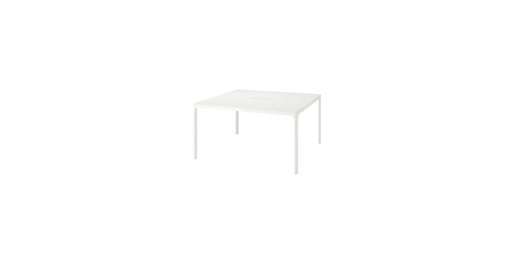 Table de bureau / réunion / conférence Ikea 140x140, Maison & Meubles, Bureaux, Enlèvement, Utilisé, IKEA, Blanc